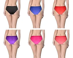 DESNUDA Women Plain Multicolor Panty Combo 0f 6-thumb3