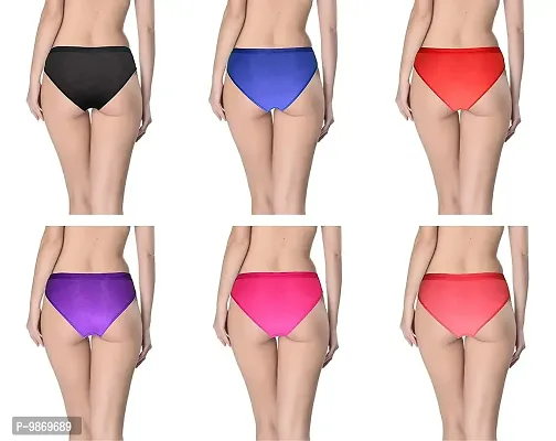 DESNUDA Women Plain Multicolor Panty Combo 0f 6-thumb4