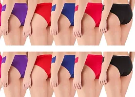 DESNUDA Women Panty Multicolor Hipster for Ladies & Girls Women Panty Combo Pack of 10-thumb1