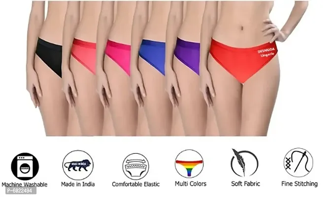 Women Hipster Everyday Panty Combo Pack of 6 Women Panty Ladies Panty  Cotton Panty Girls Panty Women Brief ladies Undergarments Women Hipster