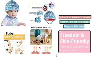 Classic Baby Head Protection With Free Baby Knee Elbow Pads For Crawling And Walking 1 Pair-thumb2