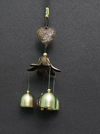 3 Bells Wind Chime Hanging For Home Balcony Garden Office Bedroom Possitive-thumb3