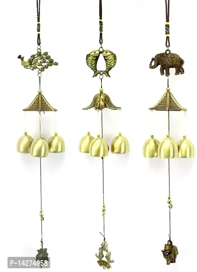 Peacock Wind Chimes Bells- 18 Inch Hanging Deacute;cor-thumb4