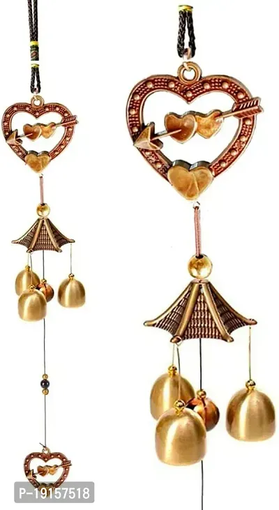 Heart Shape Wind Chime Hanging For Home, Balcony, Garden Gallery Office Bedroom-thumb0