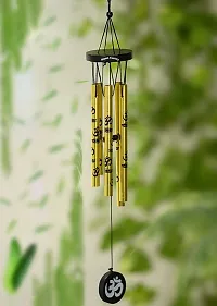 Om Wind Chimes With 5 Pipe Hanging For Possitive Energy Feng Shui-thumb1