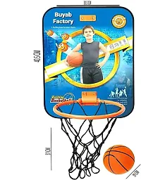 Buyab Factory Basketball Set with Attractive Design for Kids Wooden Board Basketball for Playing Indoor Outdoor Basketball Game high Quality Material Gift Set for Kids-thumb4