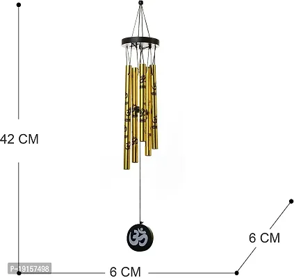 Om Wind Chimes With 5 Pipe Hanging For Possitive Energy Feng Shui-thumb3