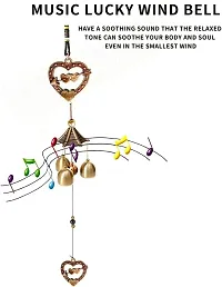 Heart Shape Wind Chime Hanging For Home, Balcony, Garden Gallery Office Bedroom-thumb3