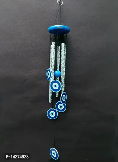 Evil Eye Wind Chime Hanging For Home Balcony Garden Office Bedroom Possitive-thumb0