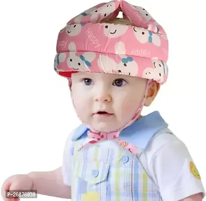 Stylish Adjustable Multicoloured Head Protector Kids Helmet-thumb0