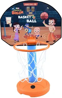 Buyab Factory Basketball Set with Attractive Design for Kids Wooden Board Basketball for Playing Indoor Outdoor Basketball Game high Quality Material Gift Set for Kids-thumb1