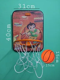 Buyab Factory Basketball Set with Attractive Design for Kids Wooden Board Basketball for Playing Indoor Outdoor Basketball Game high Quality Material Gift Set for Kids-thumb2