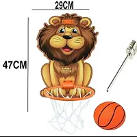 Buyab Factory Basketball Set with Attractive Design for Kids Wooden Board Basketball for Playing Indoor Outdoor Basketball Game high Quality Material Gift Set for Kids-thumb3