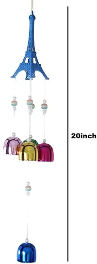 5 Bell Wind Chimes For Home Balcony Bedroom || Home Decoration Items (Eiffel Tower)-thumb2