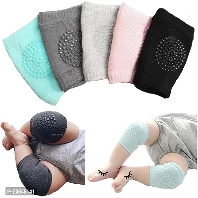 Classic Set Of 3 Pair  Baby Knee Pads Elastic, Breathable Cotton Comfortable