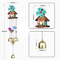 5 Bell Hut Wind Chime Home Positive Energy For Balcony Bedroom Living Room-thumb2