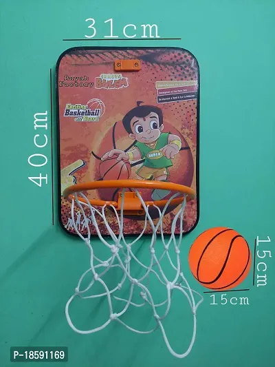 Buyab Factory Basketball Set with Attractive Design for Kids Wooden Board Basketball for Playing Indoor Outdoor Basketball Game high Quality Material Gift Set for Kids