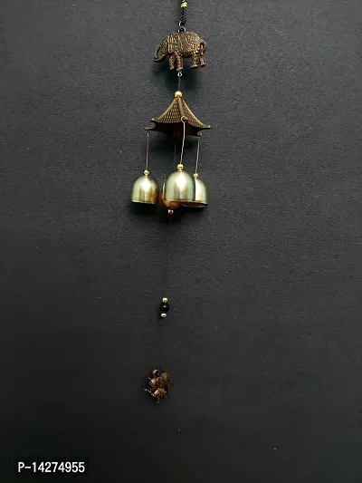 3 Bells Wind Chime Hanging For Home Balcony Garden Office Bedroom Possitive-thumb0