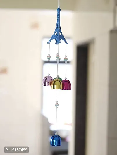 5 Bell Wind Chimes For Home Balcony Bedroom || Home Decoration Items (Eiffel Tower)-thumb2