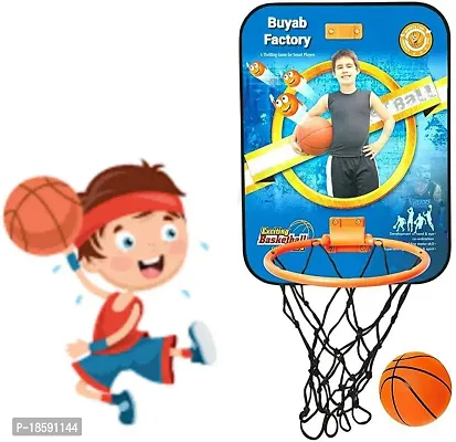 Buyab Factory Basketball Set with Attractive Design for Kids Wooden Board Basketball for Playing Indoor Outdoor Basketball Game high Quality Material Gift Set for Kids