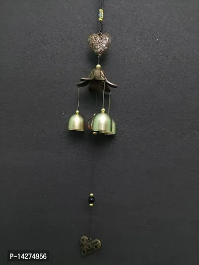 3 Bells Wind Chime Hanging For Home Balcony Garden Office Bedroom Possitive