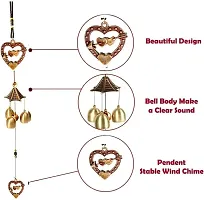 Heart Shape Wind Chime Hanging For Home, Balcony, Garden Gallery Office Bedroom-thumb1