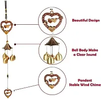 Heart Shape Wind Chime Hanging For Home, Balcony, Garden Gallery Office Bedroom-thumb3