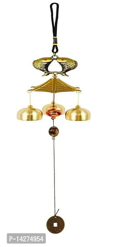 3 Bells Wind Chime Hanging For Home Balcony Garden Office Bedroom Possitive