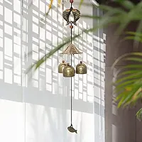 3 Bells Wind Chime Hanging For Home Balcony Garden Office Bedroom Possitive-thumb1