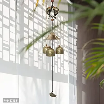 3 Bells Wind Chime Hanging For Home Balcony Garden Office Bedroom Possitive-thumb2