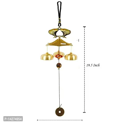 3 Bells Wind Chime Hanging For Home Balcony Garden Office Bedroom Possitive-thumb4