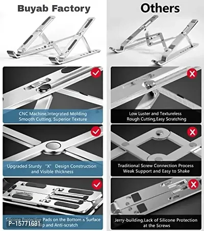 Classic Portable Adjustable Height, Laptop Stand + Book Stand + Tab Stand-thumb5