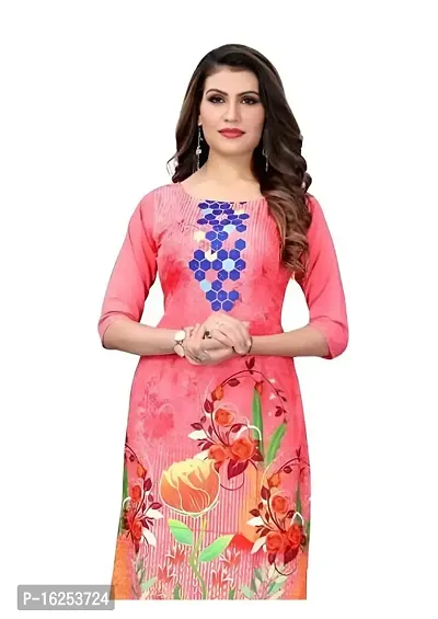 GROWMORE Women's Crepe Digital Print Straight Kurta-thumb2