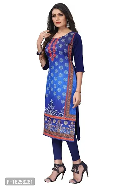 GROWMORE Women's Crepe Digital Print Straight Kurta(Pack of 2)-thumb4