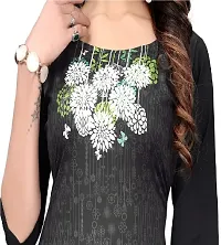 Beautiful Black Crepe A Line Kurtas For Women-thumb4