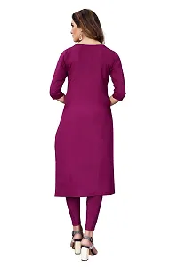 Purple Crepe A Line Kurtas For Women-thumb1