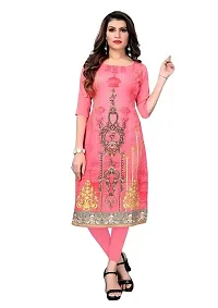 GROWMORE Women's Crepe Digital Print Straight Kurta-thumb3