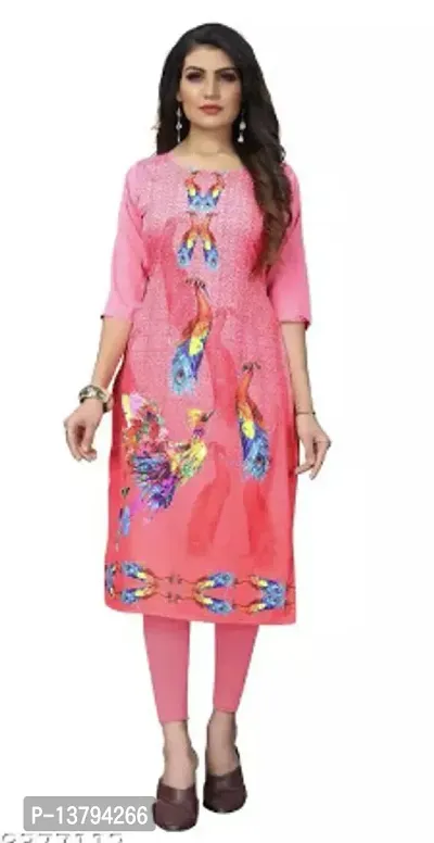 Stylish Women Crepe Kurta-thumb0