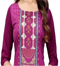 GROWMORE Women's Crepe Digital Print Straight Kurta-thumb4