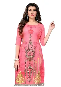 GROWMORE Women's Crepe Digital Print Straight Kurta-thumb1