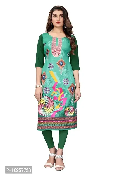 GROWMORE Woman Digital Printed Creape Kurties