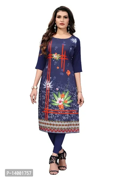 Womens Printed Straight Printed Kurti-thumb0