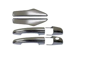 Car Accessories Hub Premium Quality Stylish Car Door Handle Catch Cover, Handle Cover, Abs Plastic with Chrome Finishing Compatible for Maruti Suzuki Swift 2018 with Bowl Chrome (Set of 6)-thumb1