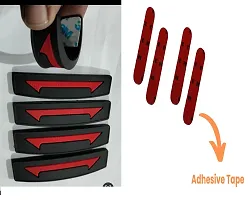 Car Accessories Hub 4 Pcs Rubber Black  Red Universal Anti Scratch Door Protector Guard Set for Toyota Vellfire All-thumb2