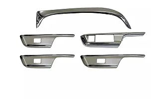 Car Accessories Hub Premium Quality Imported Interior Decoration Dashboard Steering Silver Matte Inner Power Window Kit for Honda City 2014 to 2016 Models Set of 5.pcs-thumb1