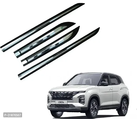 Car Accessories Hub Half Chrome Side Beading Moulding Set of 4