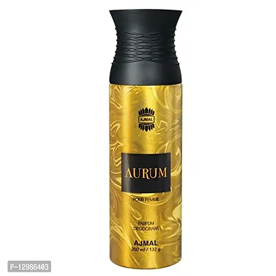 Ajmal Aurum Perfume Deodorant 200ml Body Spray Gift For Women-thumb0