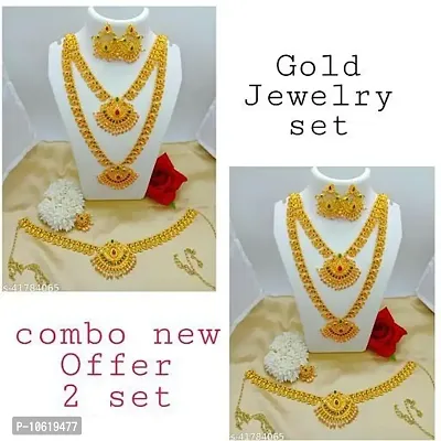 Elegant Alloy Jewellery Set Combo for Women-thumb0