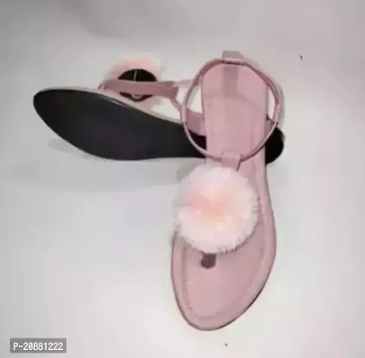 Elegant Pink Pvc  Fashion Flats For Women