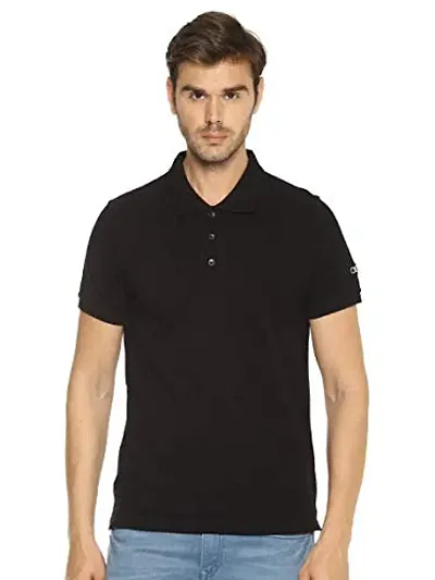 OBOW Men's Pique Knit Solid Polo Tshirt (46)